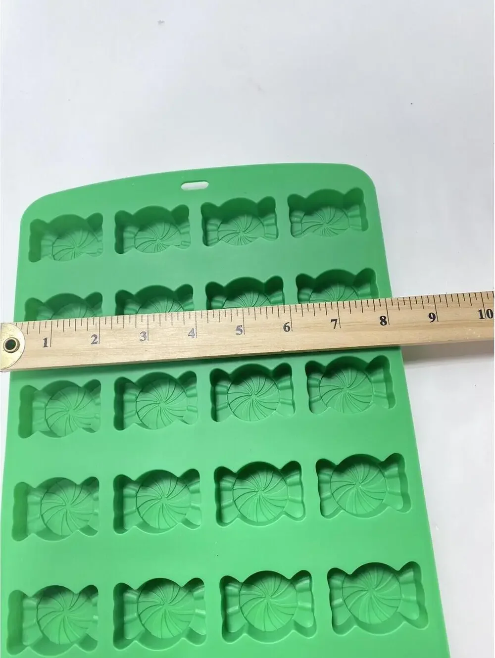 Green Christmas Silicone Baking Molds 3pc Gingerbread Snowmen Candy Brand New